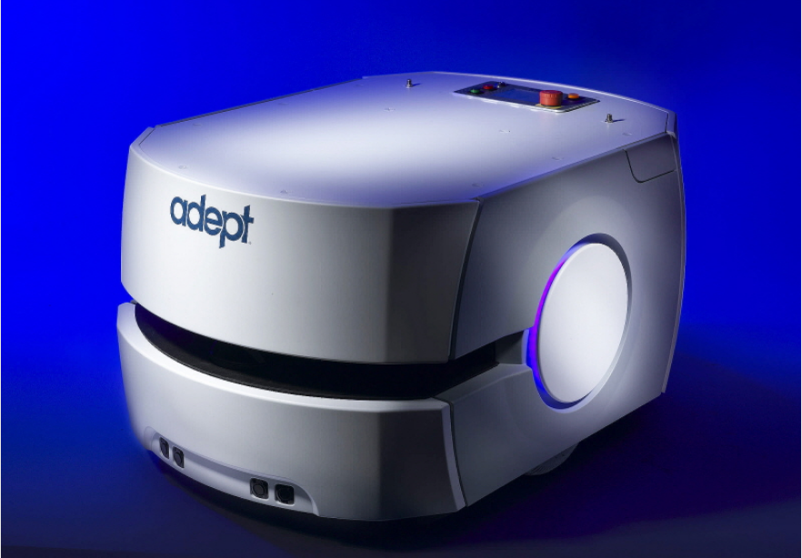 오무론어뎁트(Omron Adept Technologies, OAT)가 독자적인 인공지능 기술을 탑재한 자동 반송 로봇 '모바일 로봇 LD'(사진:오므론)