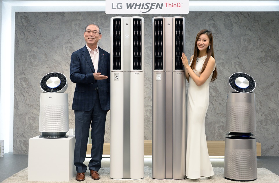 ‘2018년형 LG 휘센 에어컨’ 신제품발표회 LG전자 H&A사업본부장 송대현 사장