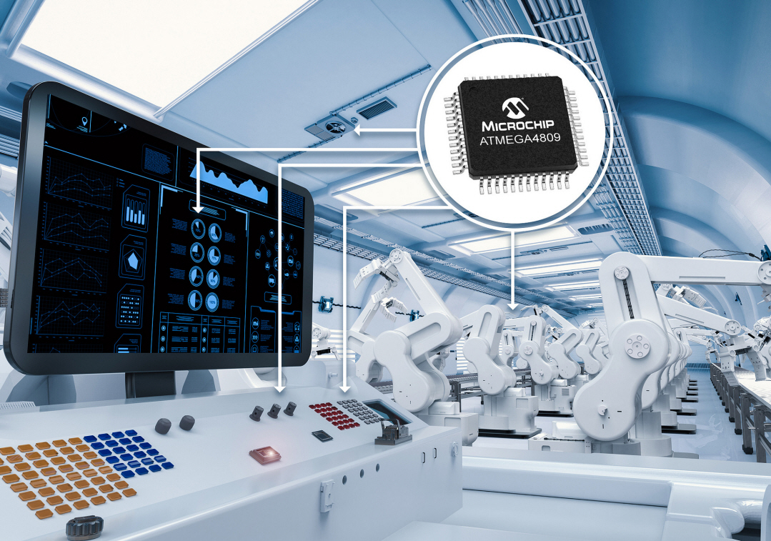 ATmega4809는 새로운 megaAVR® 마이크로컨트롤러 시리즈로서 고속 응답 명령 및 컨트롤 애플리케이션 제작 용도로 설계