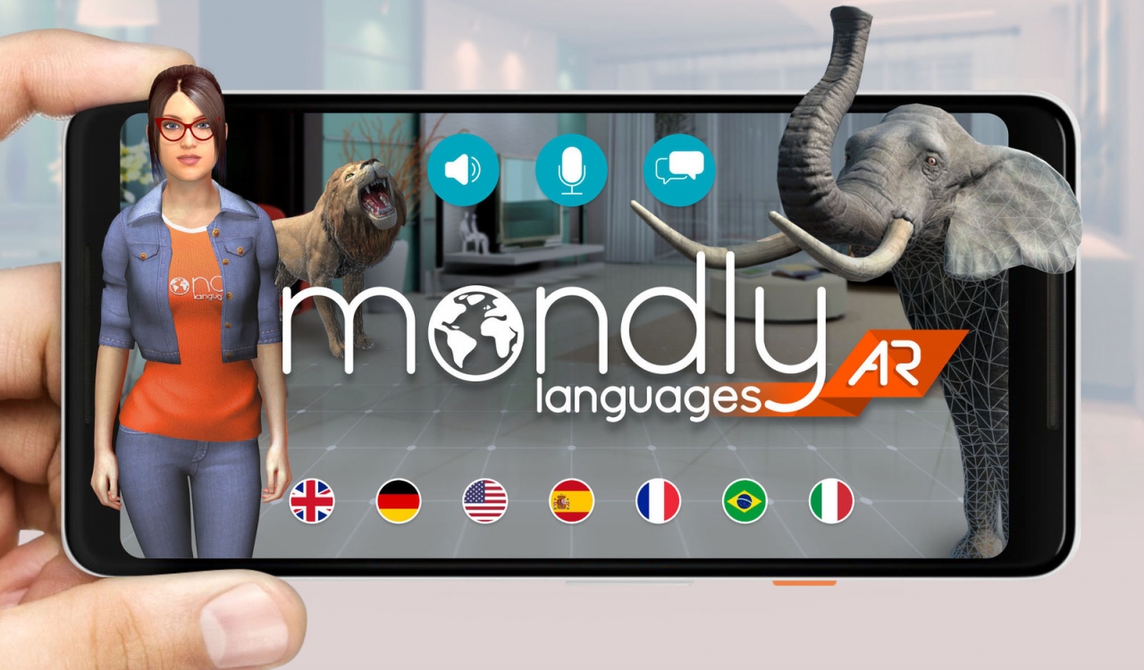 음성인식과 증강현실, 챗 봇을 사용하는 최초의 언어 학습 앱 MondlyAR 출시