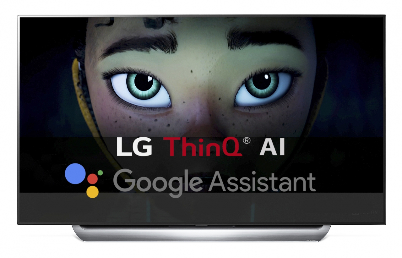 LG 인공지능 TV는 자사 AI플랫폼인 ‘딥씽큐(Deep ThinQ)’와 구글 어시스턴트를 모두 탑재해 더 진화한 AI서비스를 제공(이미지:LG전자, 편집:본지)