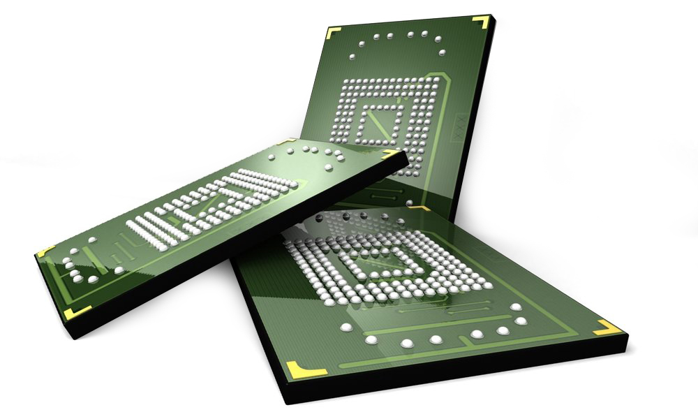 지난 2월 애플이 구매 협상을 진행 중인 것으로 알려진 양쯔메모리의 NAND 플래시 칩(사진:양쯔)