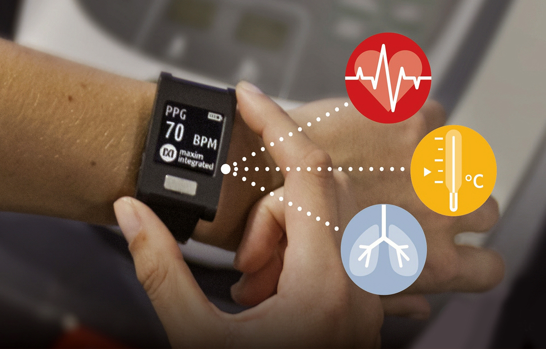손목 착용 시계 안에 내장되어 있는 HSP 2.0폼 팩터로 심전도, 심박수, 체온을 즉각 측정할 수 있다. 