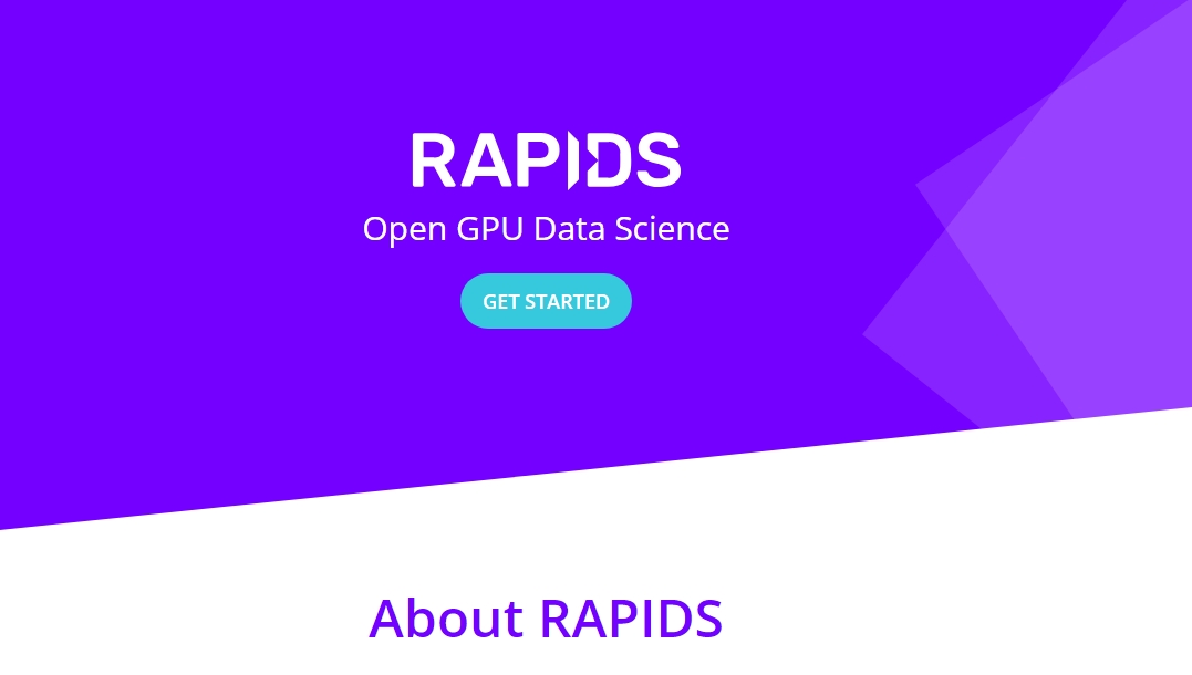 ‘래피즈 GPU 가속 오픈 플랫폼’ 홈페이지 캡처