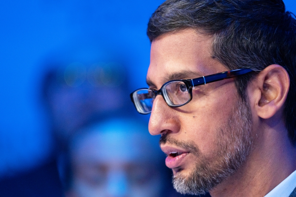 현지시간 22일, 다보스포럼에서 구글 CEO인 선다 피차이(사진:WEF)