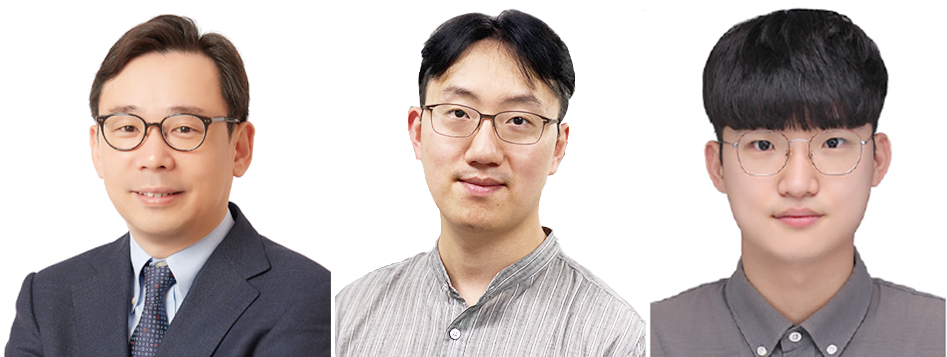 왼쪽부터 신의철 교수, 이정석 연구원, 박성완 연구원