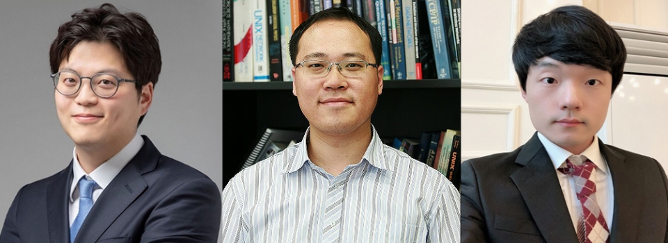 왼쪽부터 김성민 교수, 이융 교수, 정진환 박사과정(사진:KAIST)