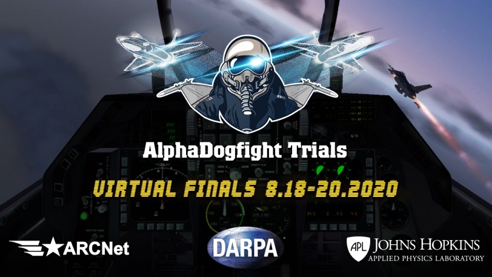 미 고등방위연구계획국(DARPA)이 주최한 알파도그파이트(AlphaDogfight) 대회 이미지(사진:DARPA)
