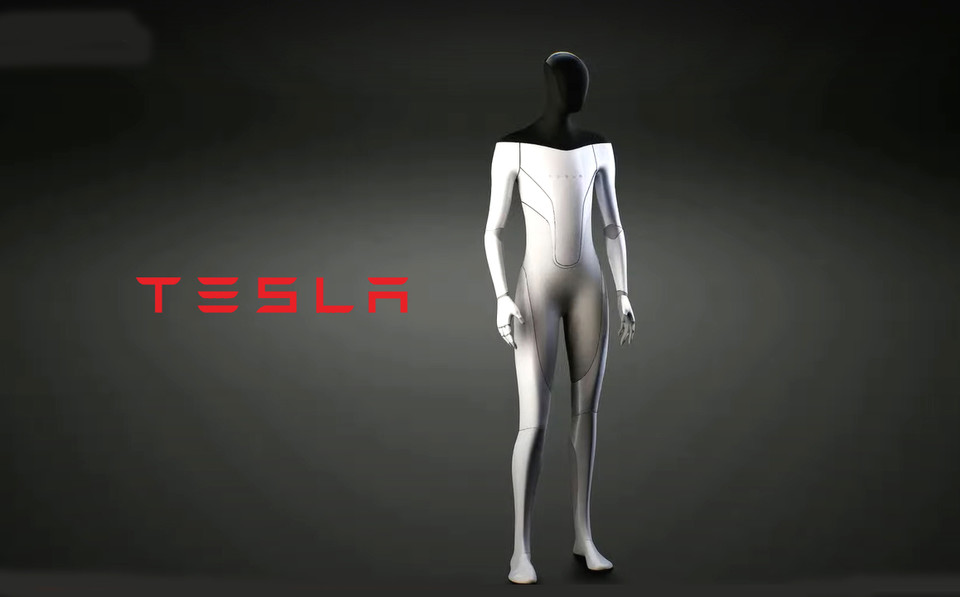 AI 휴모노읻 '테슬라 봇(Tesla Bot)'(라이브 영상 캡처 및 편집)