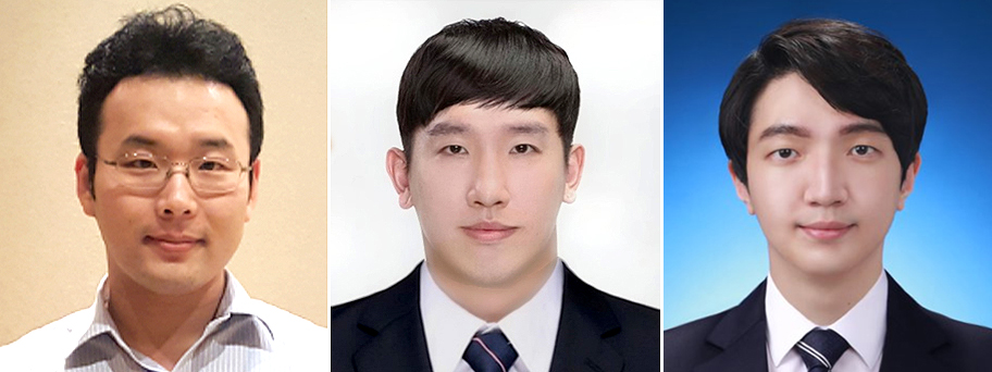 (좌측부터) 유승화 교수, 김용태 박사과정, 김영수 박사