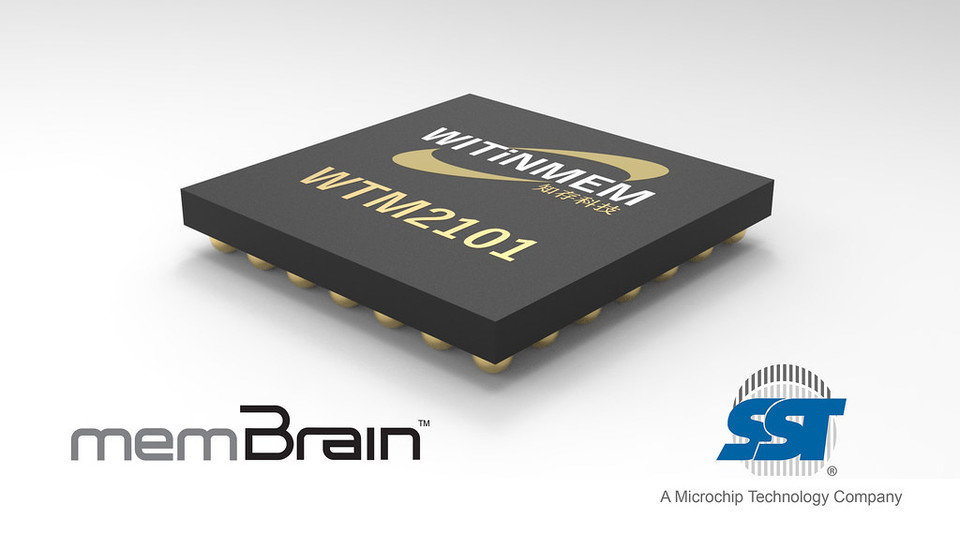 슈퍼플래시 멤브레인(SuperFlash memBrain) 뉴로모픽(neuromorphic) 메모리 솔루션을 위티인멤(WITINMEM) 사의 뉴럴 프로세싱 SoC(System-on-Chip)에 통합