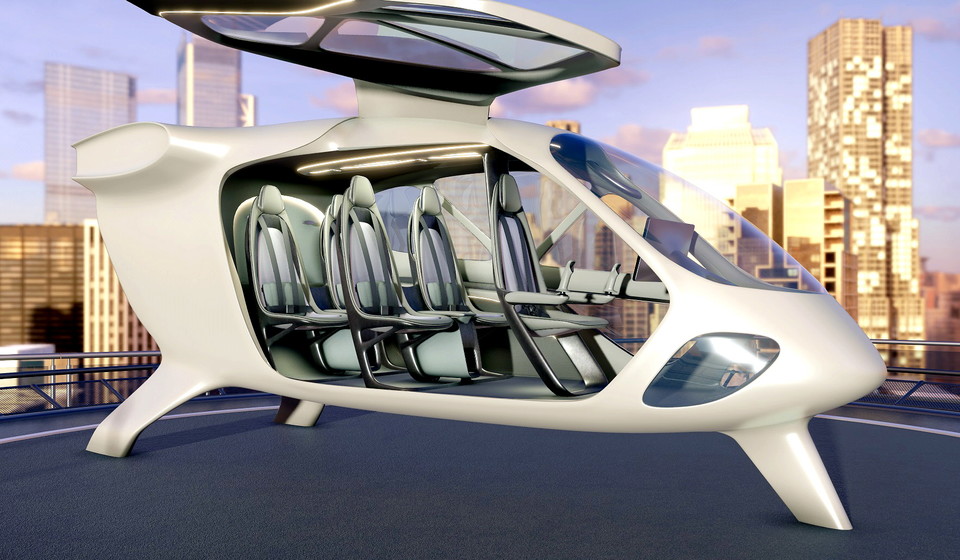 현대자동차그룹 슈퍼널이 공개한 UAM 인테리어 콘셉트 모델