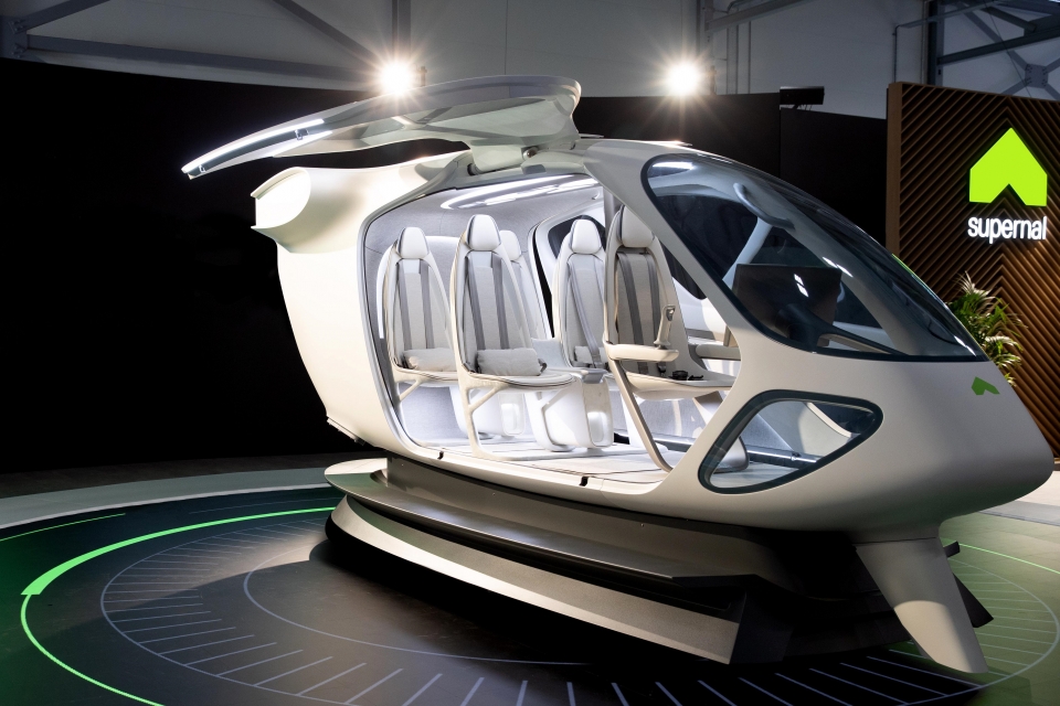 현대자동차그룹 슈퍼널이 공개한 UAM 인테리어 콘셉트 모델