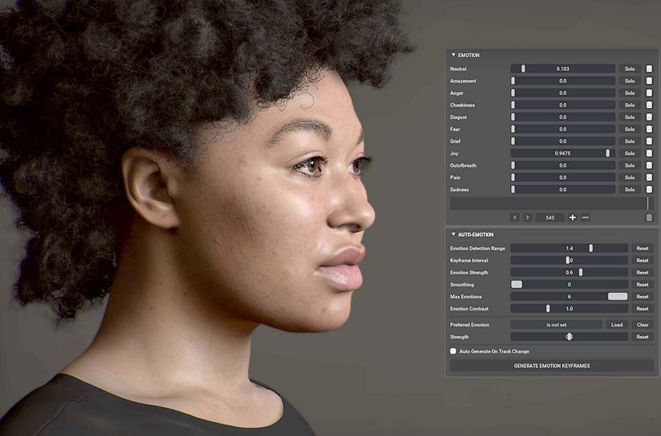 Omniverse 사용자는 이제 Audio2Face 앱으로 애니메이션과 감정을 추가할 수 있다.