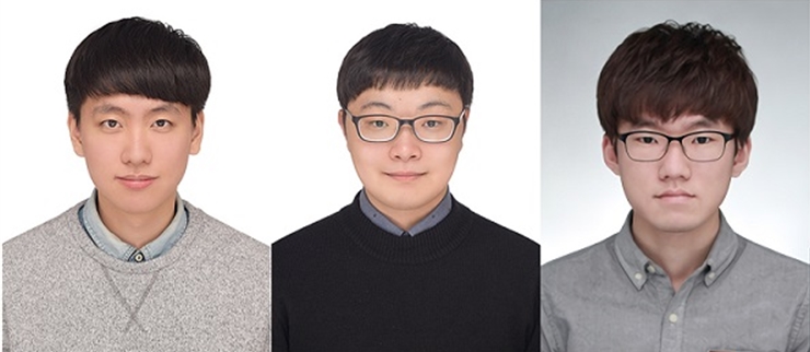 왼쪽부터 권태형 박사과정(KAIST), 고지훈 석박사통합과정(KAIST), 정진홍 교수(전북대학교)