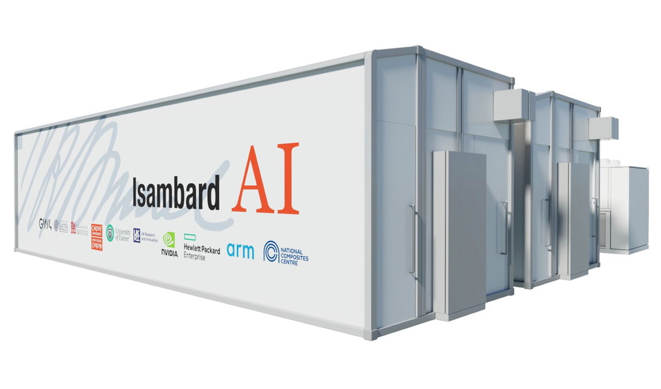 세계에서 가장 강력한 슈퍼컴퓨터 중 하나 '이점바드-AI(Isambard-AI)'(사진:HPE)
