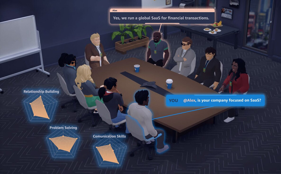 Skill Builder Meeting Simulator 시연화면