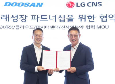 LG CNS, 두산과 손잡고 AI·로봇·데이터센터 협력 나선다