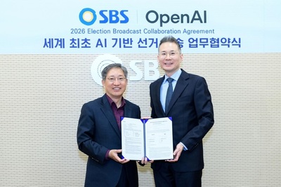 SBS, 오픈AI와 사상 최초 ‘실시간 AI 선거방송’... 6·3 개표방송 ‘2026 국민의 선택’ 통해 전격 공개