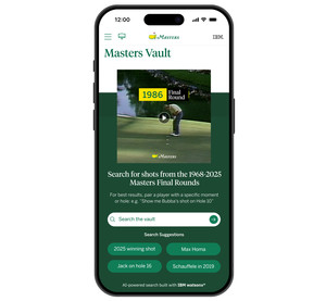 IBM, 마스터스 토너먼트를 위한 새로운 AI 기반 디지털 경험 공개