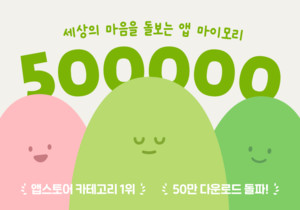 너티코드, AI 감정 기록 앱 '마이모리' 출시 1년 만에 글로벌 다운로드 50만 건 돌파